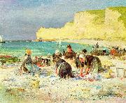 Henry Bacon Etretat, Spain oil painting artist